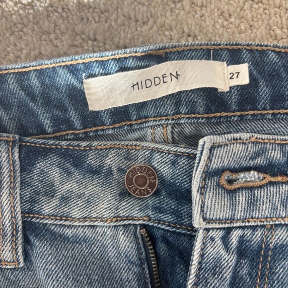 HIDDEN Tracey Lace Up High Rise Straight Jeans - Picture 6 of 6